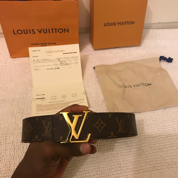 BRAND NEW Monogram Canvas LV Initiales Brown Belt - Picture 3 of 6